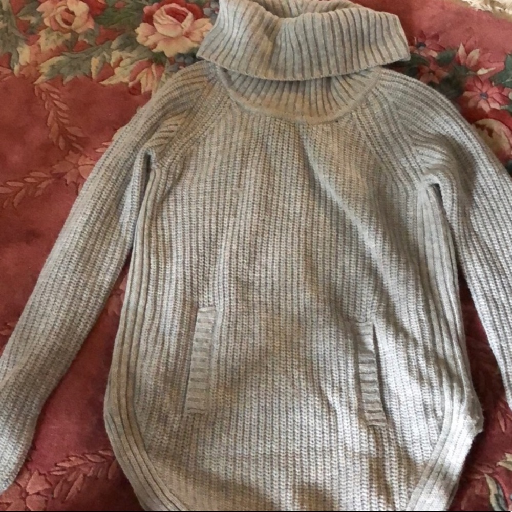 Kenar wool grey turtleneck sweater
